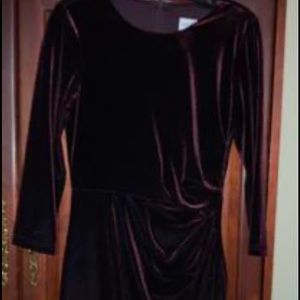 Burgundy Petite Dress